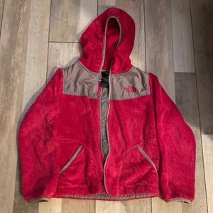 The North Face  pink and grey plush fleece